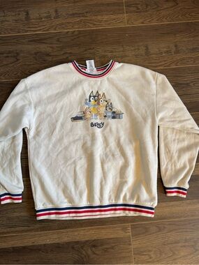 Rare Bluey Family Camping Trip Crewneck Sweatshirt